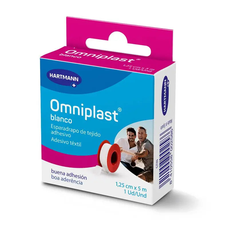 OMNIPLAST FITA HIPOALERGÉNICA BRANCA 5 M*1,25 CM