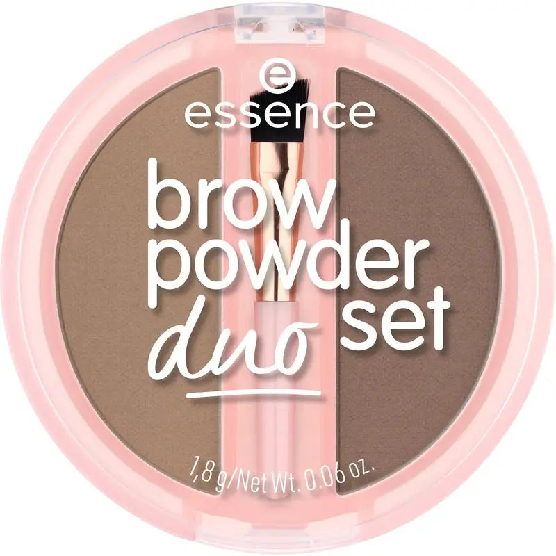 Essence Eyebrow Powder Duo Set 01 Castanho, 1,8 g