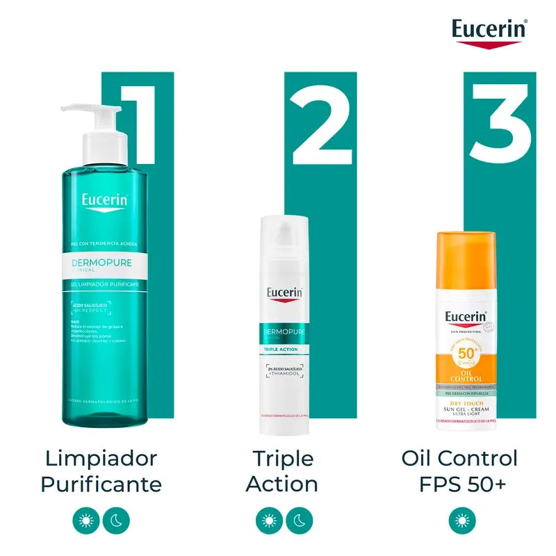 EUCERIN DERMOPURE CONTROLE DE ÓLEO GEL DE LIMPEZA FACIAL 400 ML