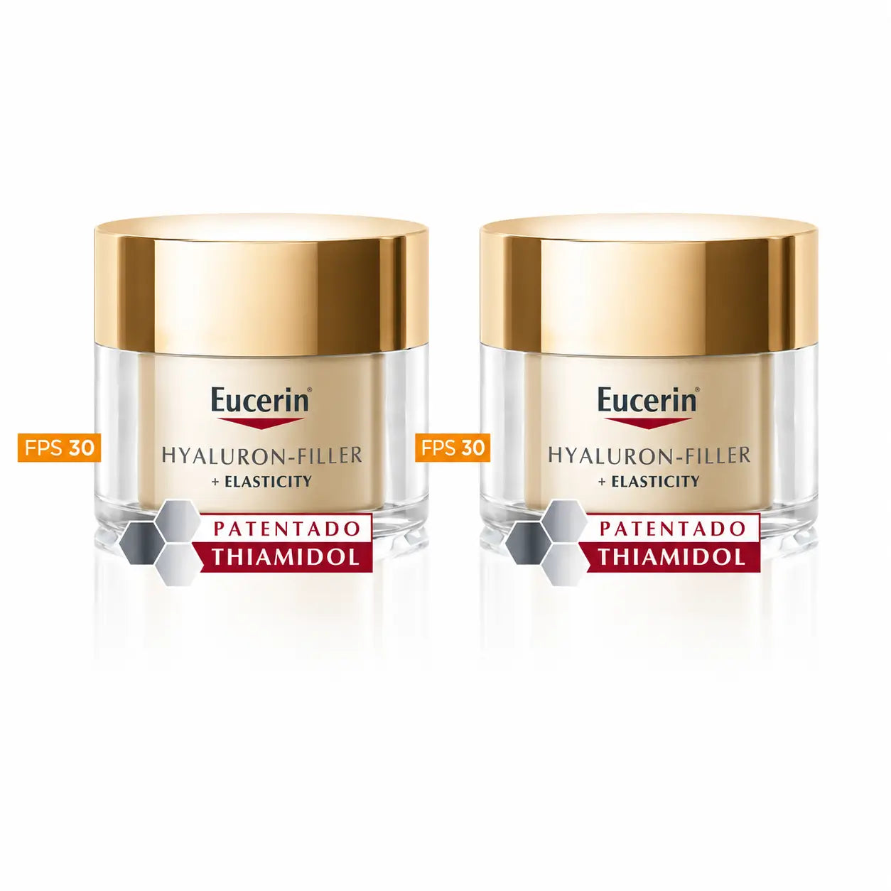 Eucerin Hyaluron Filler + Elasticidade Dia Spf30, 50 Ml, embalagem de 2