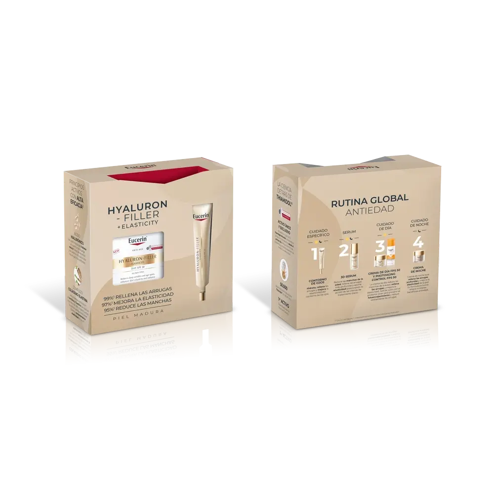 Eucerin Pack Hyaluron Filler Elasticidade Creme de Dia Spf30 50Ml + Contorno de Olhos 15Ml