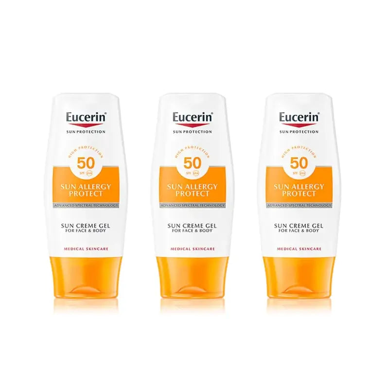 Eucerin Gel Solar Alergia Creme Alergia, 3X150 Ml