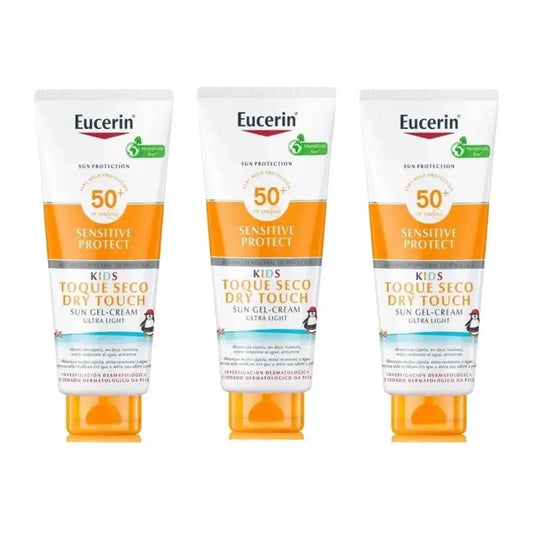 Eucerin Sun Kids Sensitive Protect Gel Creme Spf50+ , 3X400 Ml