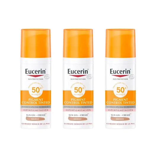 Eucerin Solar Pigment Control Cor Spf50+ Tom Médio, 3X50Ml