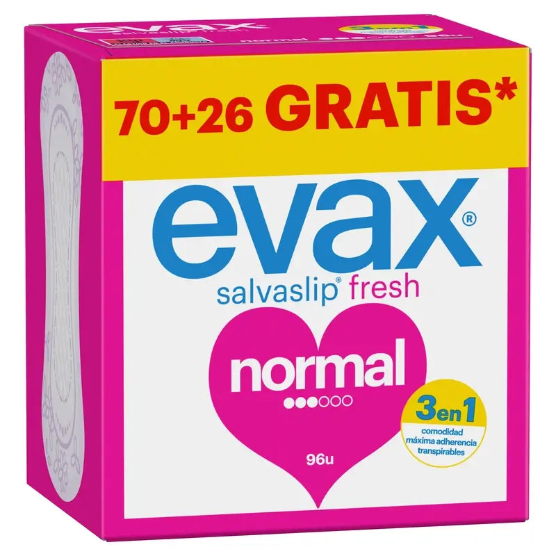 Evax Normal, No Odor System, 96 unidades de pensos higiénicos