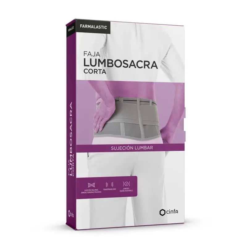 Reforço duplo da cintura lombar, tamanho 2