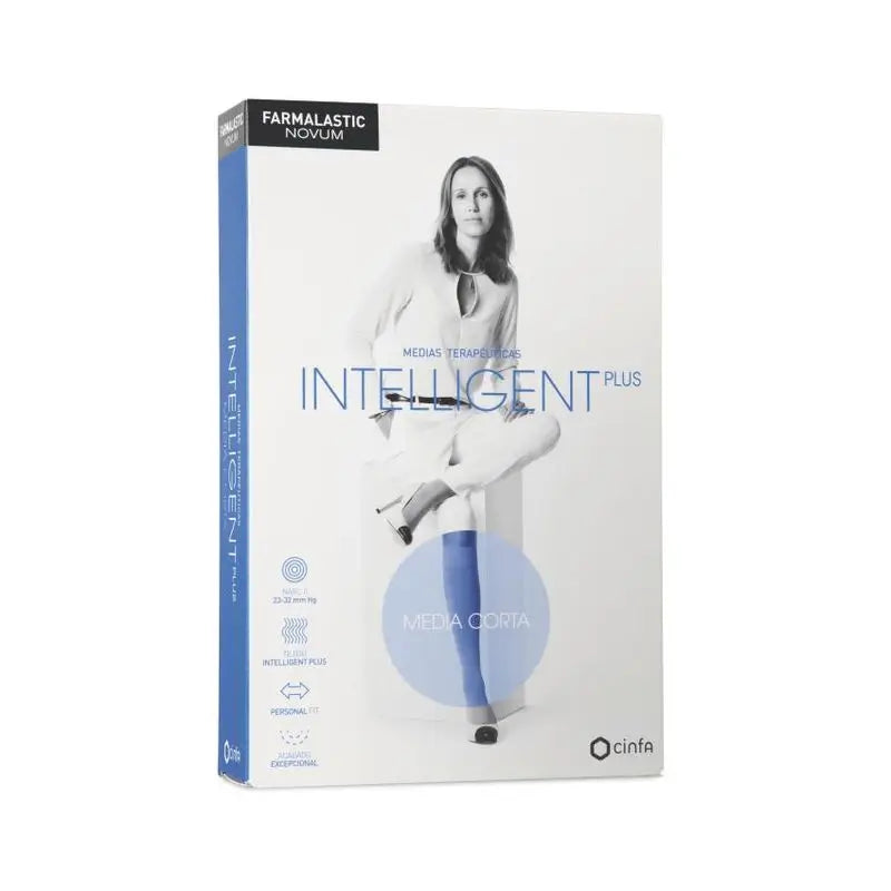 Farmalastic Novum Intelligent Media Corta Canela, Talla 4