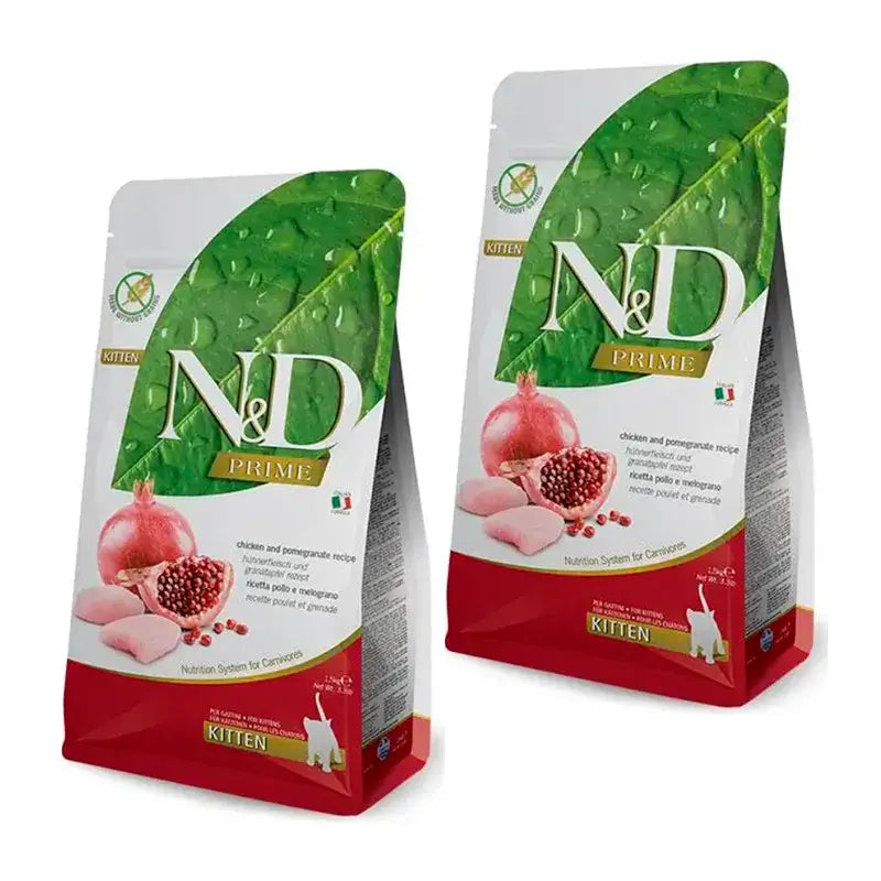 Alimento para gatinhos Farmina N&D Cat Kitten Prime Chicken, embalagem 2 x 1,5Kg