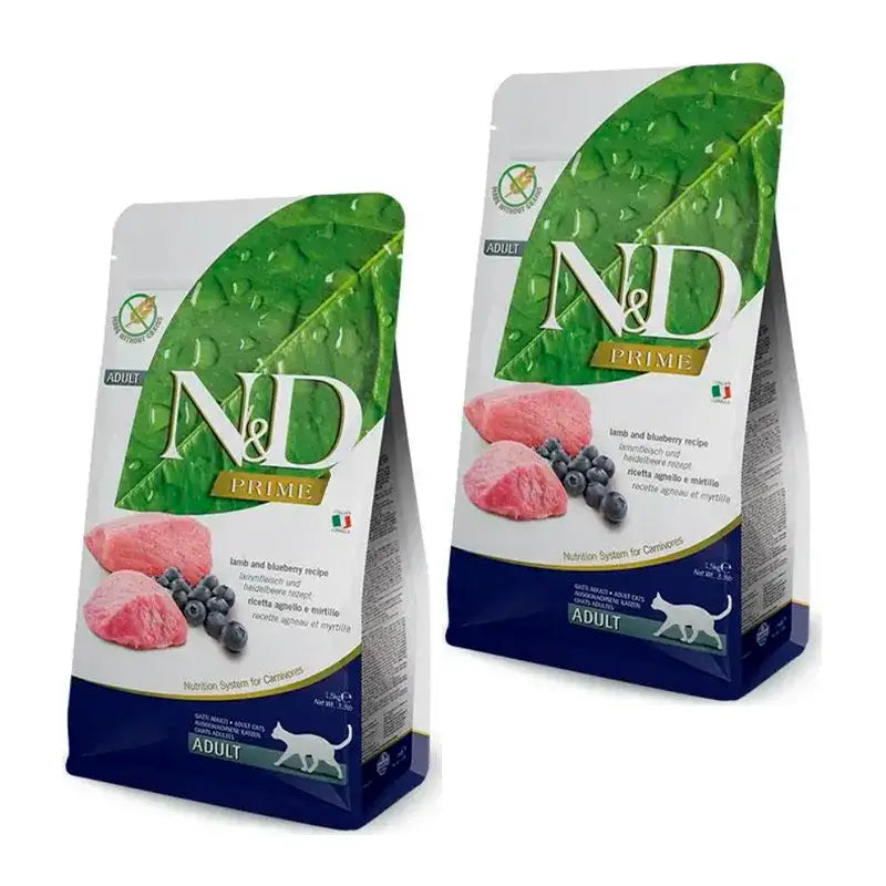 Ração para gatos Farmina N&D Cat Prime Lamb Cordeiro, embalagem 2 x 5Kg