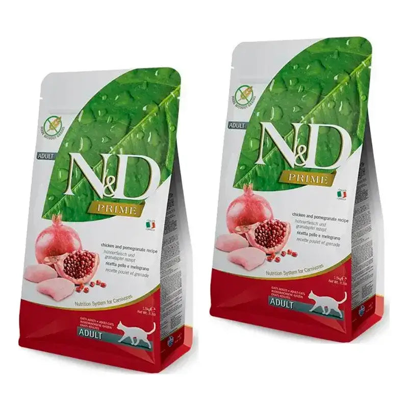 Alimento para gatos Farmina N&D Cat Prime Chicken, embalagem 2 x 1,5Kg