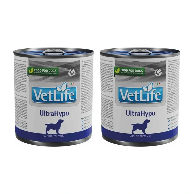 Farmina Vet Dog Ultrahypo Box 6X300Gr, embalagem de 2