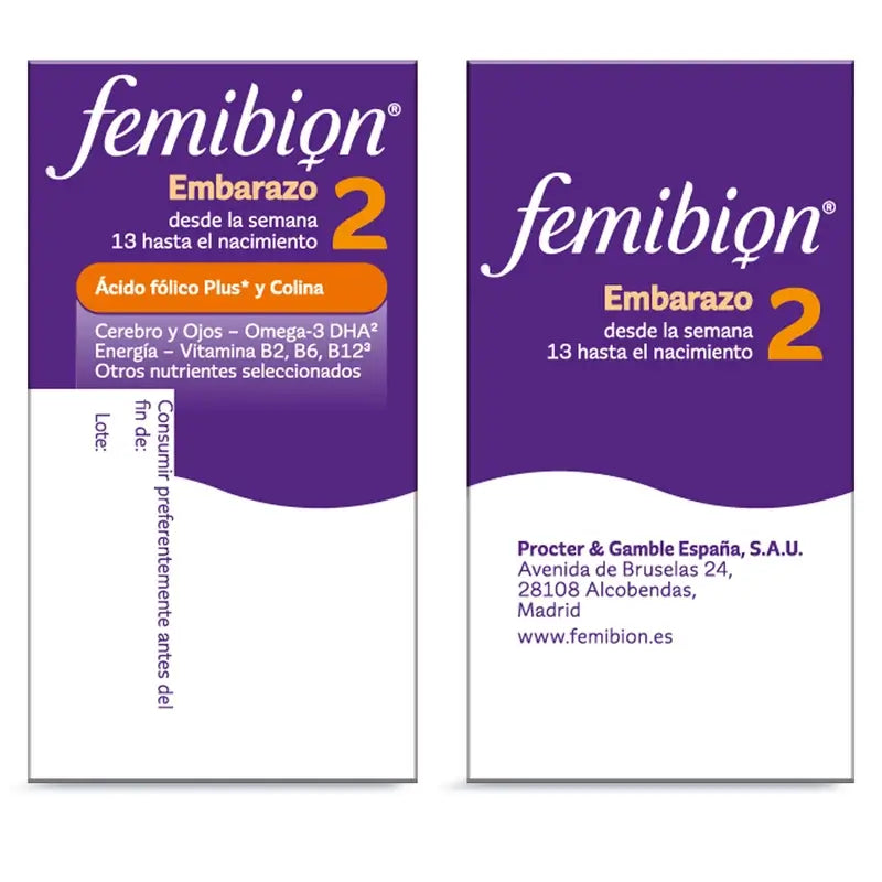 Femibion 2 Gravidez com Ácido Fólico e Vitaminas, 28 comprimidos