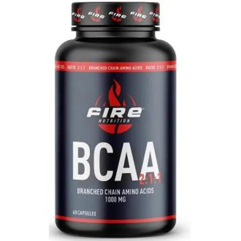 Fire Nutrition Bcaa Ratio 2:1:1 1000Mg 60 Cápsulas
