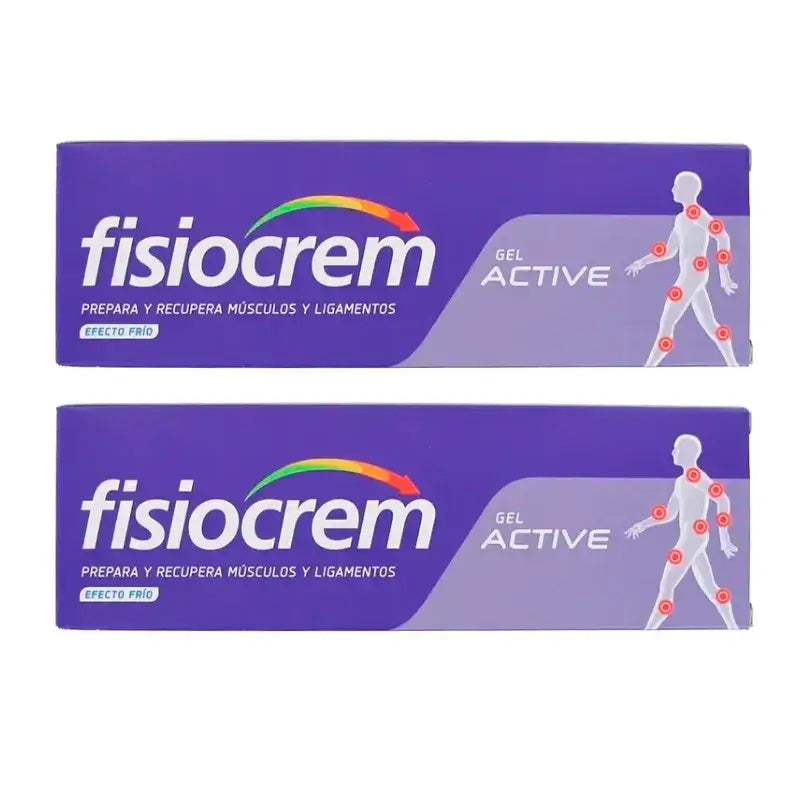 Fisiocrem Active Gel, embalagem de 2 x 60 ml