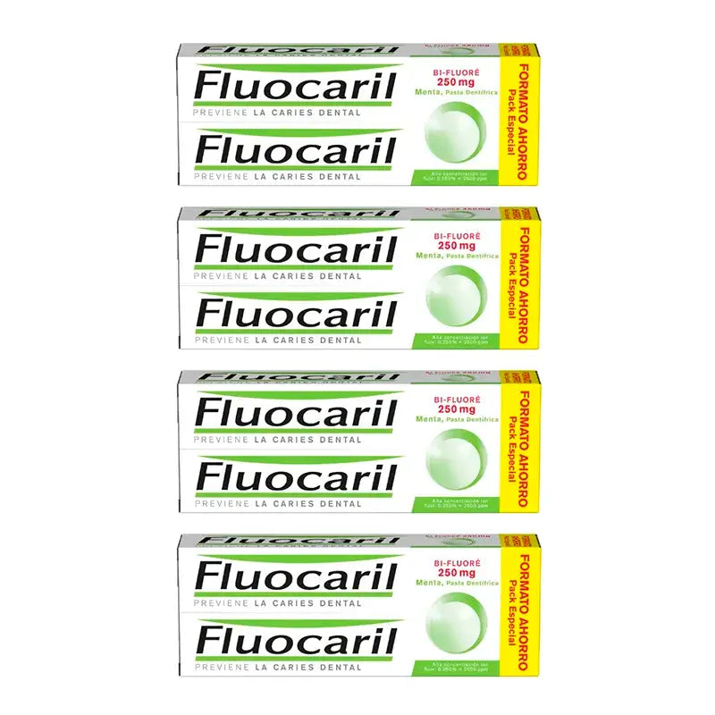 Fluocaril Bi-Fluore, Embalagem 4 x 2x125 ml