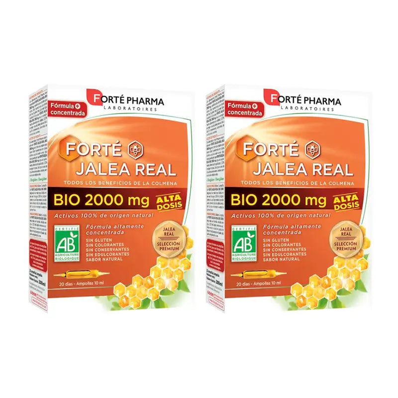 Forté Pharma Duplo Forté Geleia Real Bio 2000 mg 2 x 20 Amp.