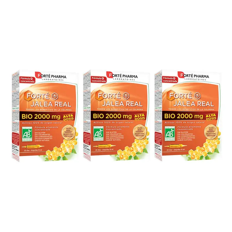 Forté Pharma Triplo Forté Geleia Real Bio 2000 mg 3 x 20 Amp.