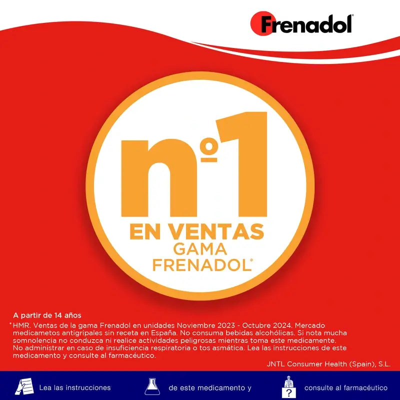 FRENADOL® Flu Relief Complex, Via oral, 10 saquetas