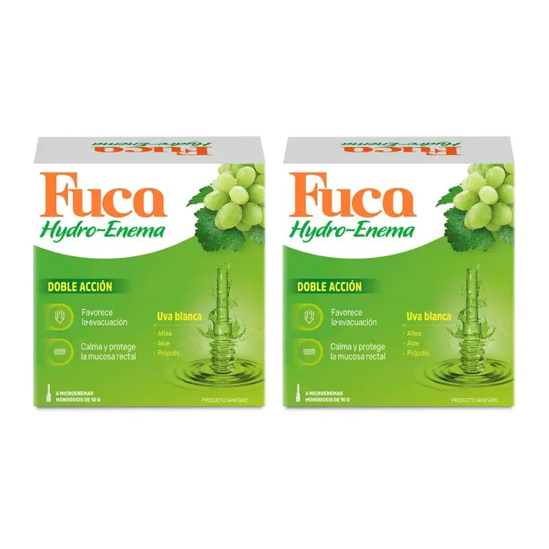 Fuca Hydro-Enema 6X10 Gr, embalagem de 2