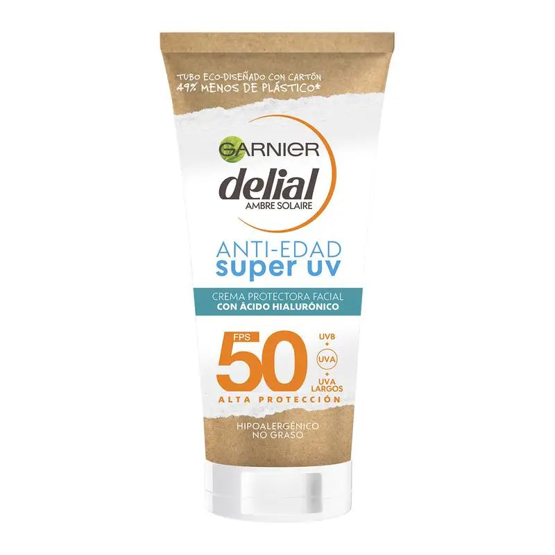 Garnier Delial Garnier Delial Super Uv Fps50+ Creme Diário de Proteção Anti-Idade com Ácido Hialurónico, 50 ml