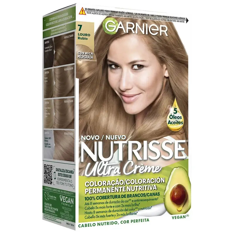 Garnier Nutrisse Coloração Permanente Louro Tom 7 , 160 ml