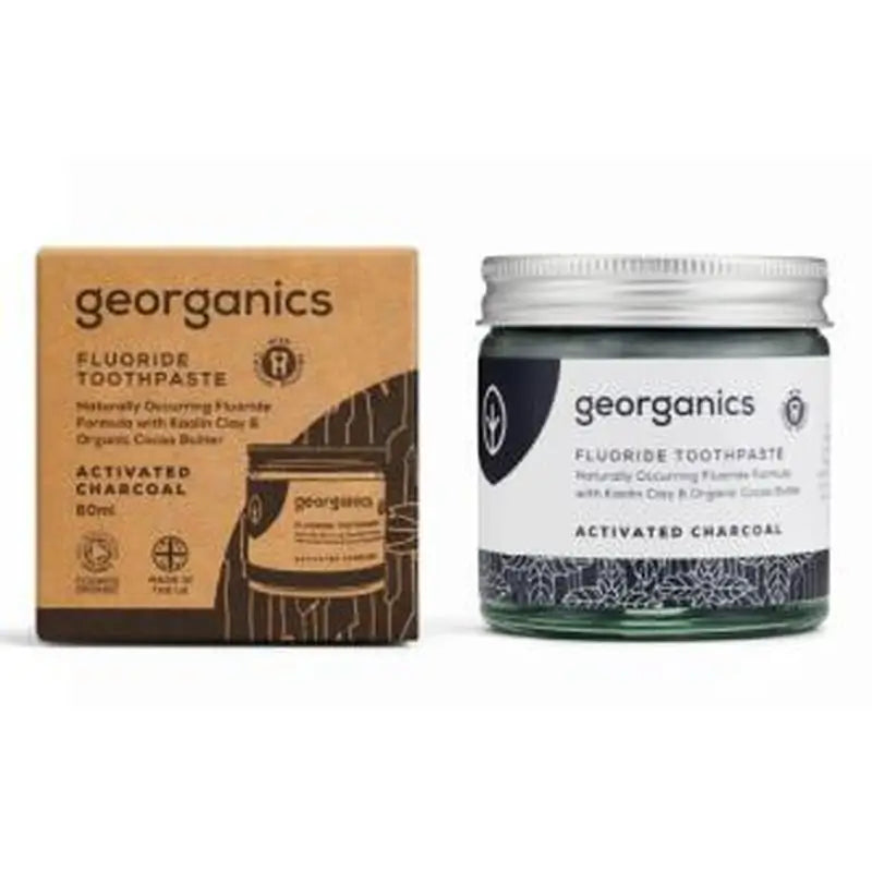 Georganics Dentifrico Fluor Carbon Activado 60Ml.