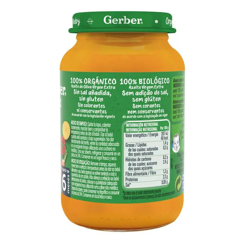 Gerber Organic Cenout Tomato Turquia, 190G