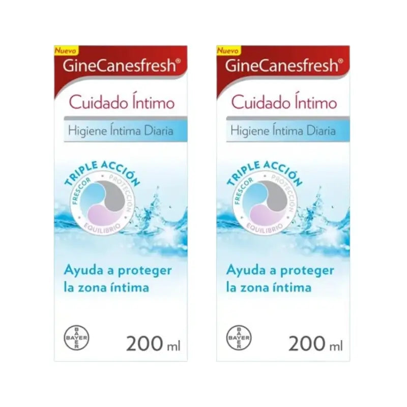 Gine-Canestén Ginecanesfresh Gel de Cuidado Íntimo, 2X200 Ml