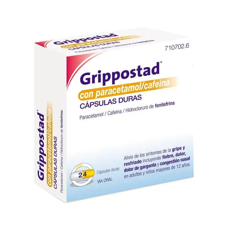 Grippostad com Paracetamol/Cafeína 24 cápsulas