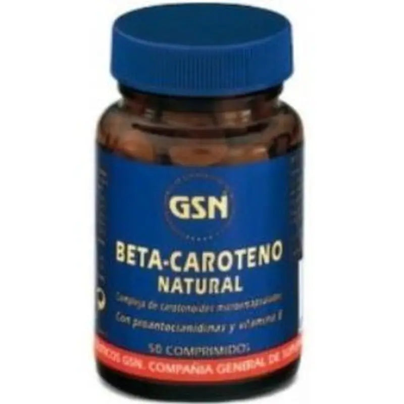Gsn Betacaroteno Natural 50 Comprimidos