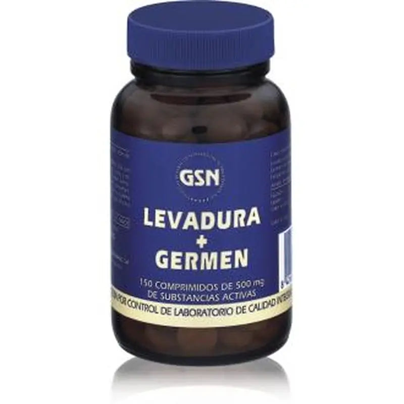 Gsn Levadura+Germen 150 Comprimidos 500 Mg.
