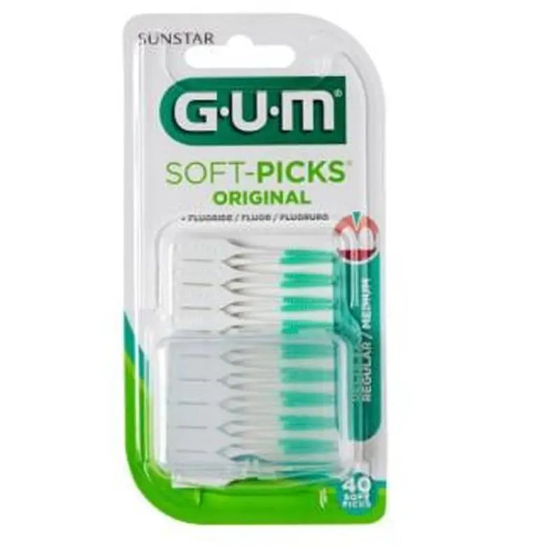 Gum Cepillo Interdental Soft Picks Regular 40Un Verde