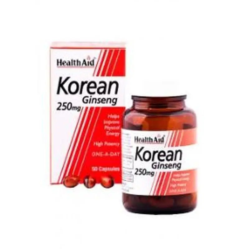 Health Aid Ginseng Coreano Raiz 50Cap.