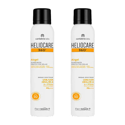 Heliocare Duplo 360º Airgel Corpo, 2X200 Ml