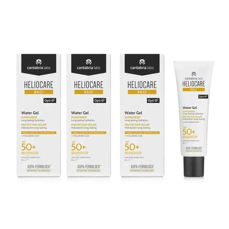 Heliocare 360º Water Gel Spf50+, 3X50 Ml