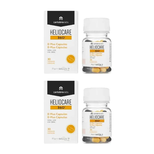 Heliocare Duplo 360° D Plus, 2X30 Cápsulas