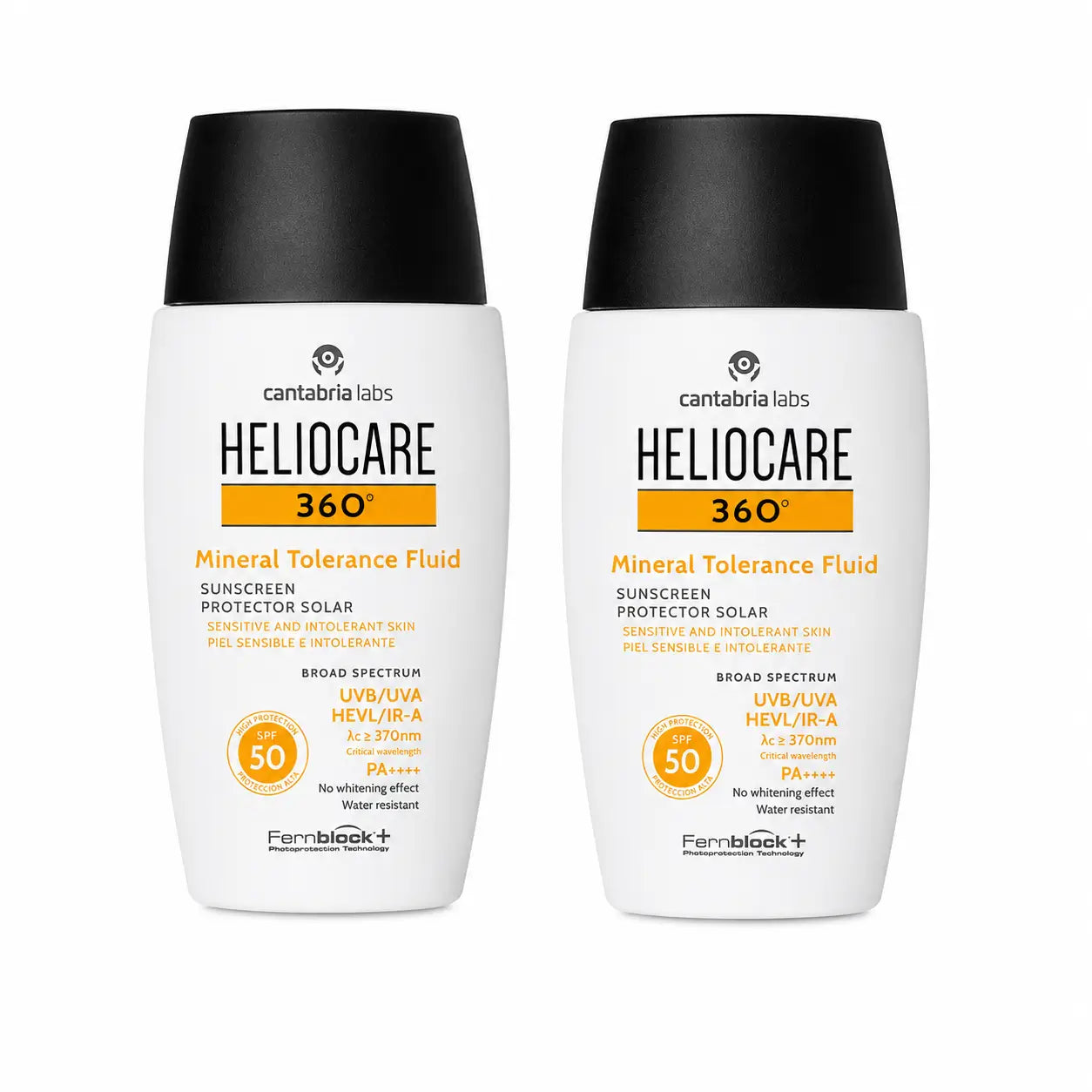 Heliocare Duplo 360º Fluido de Tolerância Mineral Spf50, 2X50 Ml