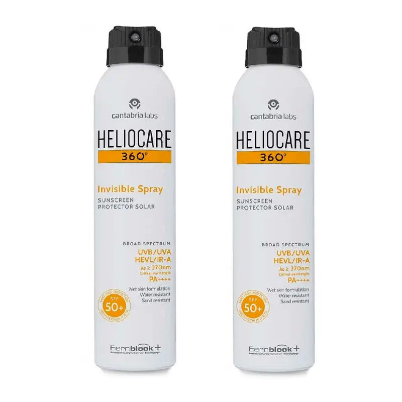Heliocare Duplo 360º Spray Protetor Invisível Spf50+, 2X200Ml