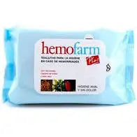 Hemofarm Plus sobre 60 Toalhetes Hemorroidas