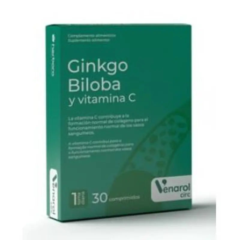 Herbora Venarol Ginkgo Biloba+Vit. C 30 Comprimidos