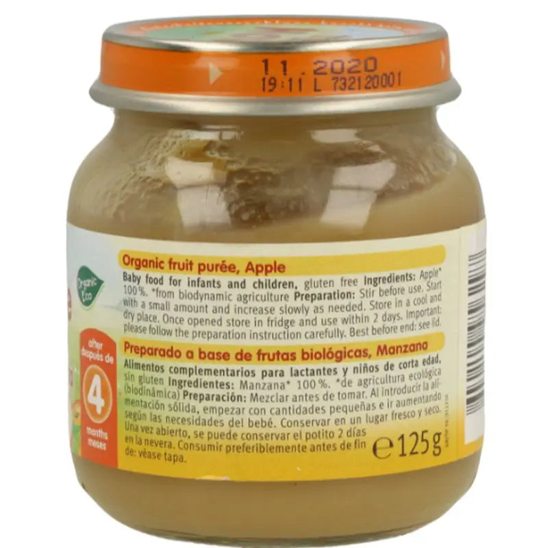 Frasco de maçã Holle 100%, 6 peças