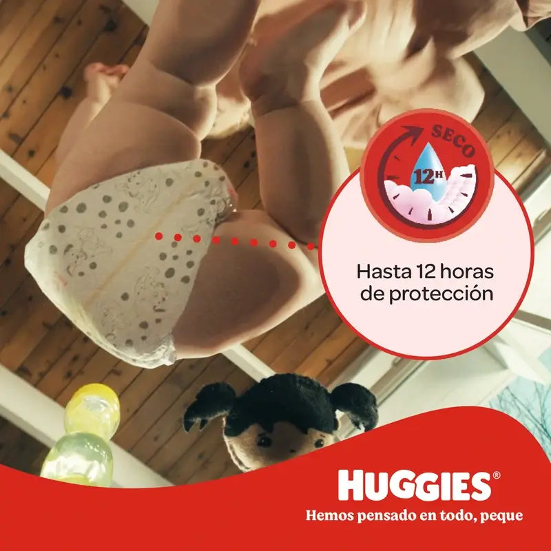 Cuecas Huggies Little Movers Tamanho 6 (15-25 Kg) Fraldas Disney para Bebés , 96 unidades