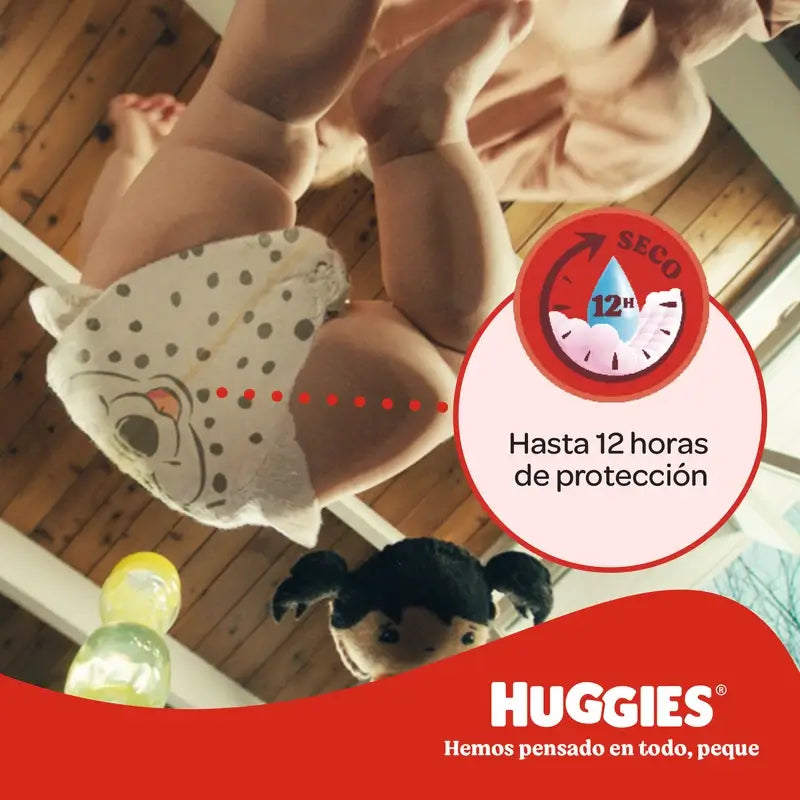 Huggies Little Movers Tamanho 6 (15-30 Kg) Fralda de bebé Disney, 102 unidades