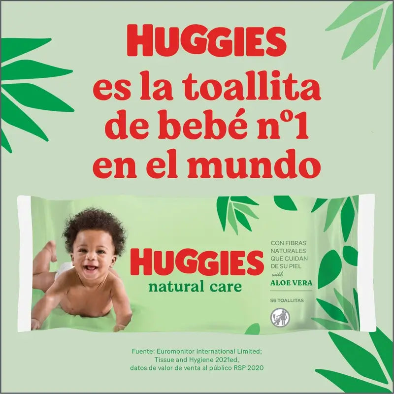 Toalhetes Huggies Natural Care , 168 pcs.
