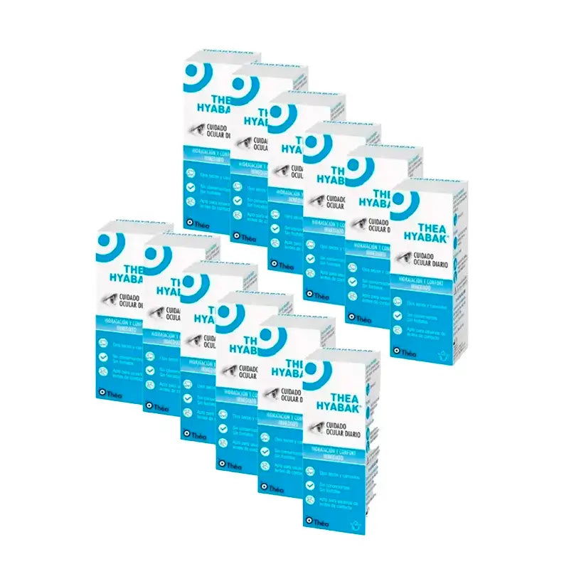 Hyabak Colírio Solução para os olhos, embalagem de 12 x 10 ml