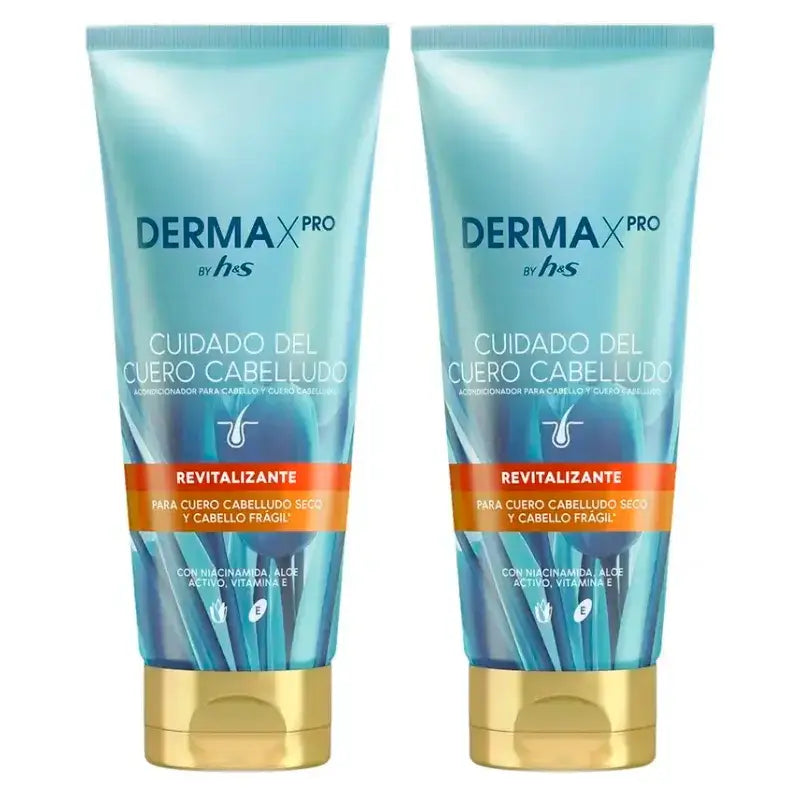 H&S Dermaprox Revitalize Condicionador, embalagem com 2 x 220 ml