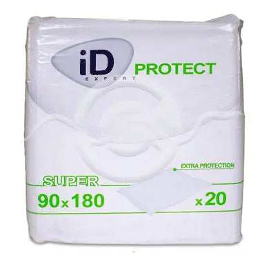 ID PROTECT Steeple Protector para incontinência super 90 x 180 20 unidades