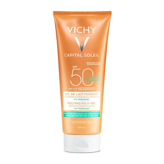 Vichy Capital Soleil Leite Gel Wet Skin SPF 50, 200 ml