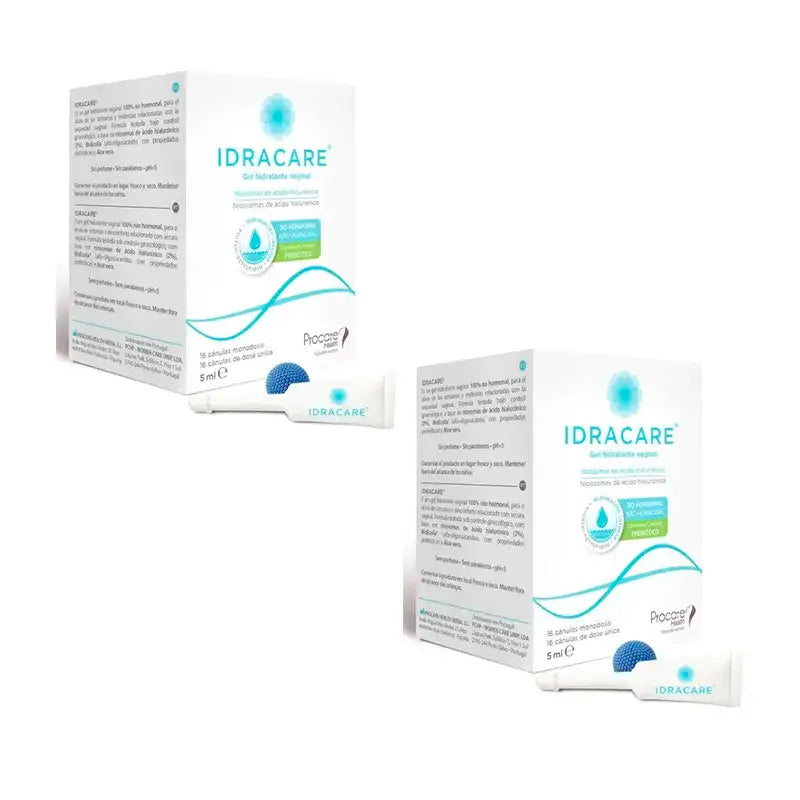 Idracare Gel Hidratante Vaginal Pack 2 x 16 Cânulas