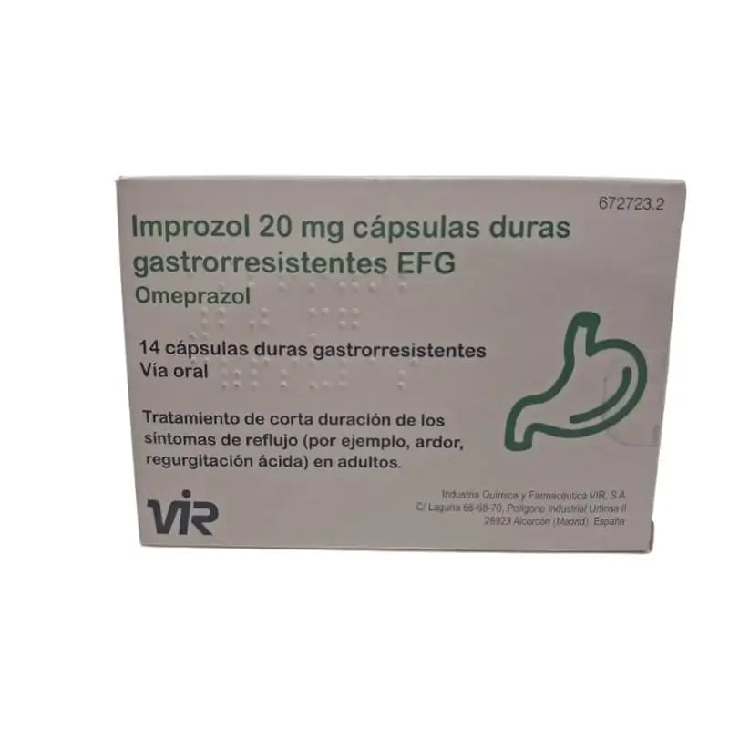 Improzol 20 Mg, 14 cápsulas